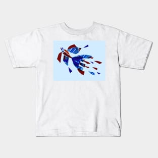 Snazzy Betta ~ Red and Blue Kids T-Shirt